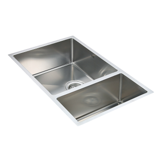 715x440mm Handmade Stainless Steel Undermount / Topmount Kitchen Sink with Waste