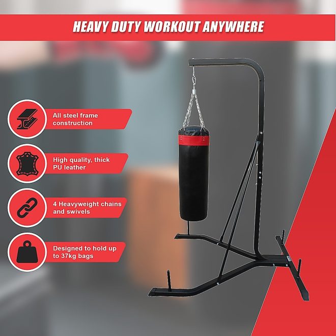 Freestanding 37kg Punching Bag Filled Heavy Duty