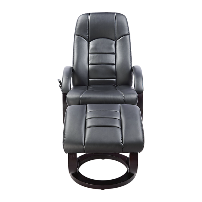 PU Leather Massage Chair Recliner Ottoman Lounge Remote