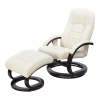 PU Leather Deluxe Massage Chair Recliner Ottoman Lounge Remote