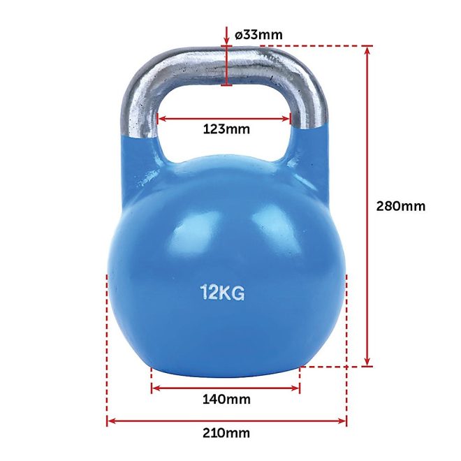 8KG, 12KG, 16KG Pro-Grade Steel KettleBell Set