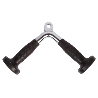 Randy & Travis Rubber-Coated Tricep Pushdown Bar Attachment