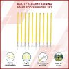 Agility Slalom Training Poles Soccer Rugby Set