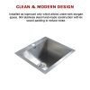 530x505mm Handmade Stainless Steel Topmount Kitchen Laundry Sink with Waste