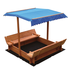 Kids Wooden Toy Sandpit with Canopy