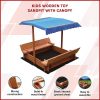 Kids Wooden Toy Sandpit with Canopy