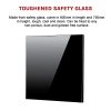 Toughened Glass Kitchen Splashback – 60 x 75 cm, Black