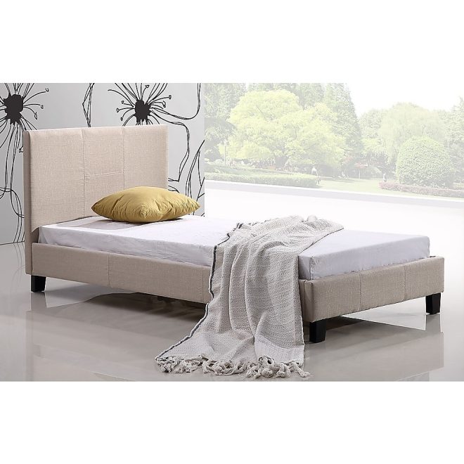 Alto Fabric Bed Frame – SINGLE, Beige