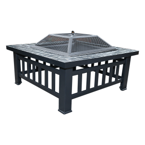 18″ Square Metal Fire Pit Outdoor Heater