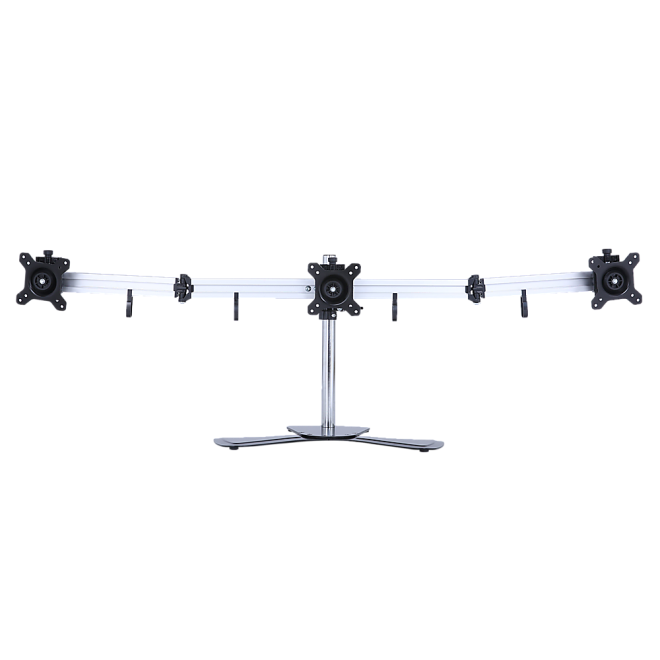 Triple Tilt LCD Monitor Mount Freestanding Desktop Stand