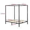 Arrow 4 Four Poster Bed Frame – DOUBLE, Black