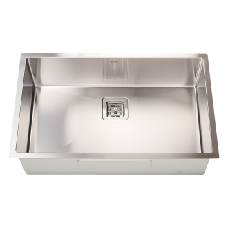 Handmade 1.5mm Stainless Steel Undermount / Topmount Kitchen Sink with Square Waste