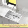 Handmade 1.5mm Stainless Steel Undermount / Topmount Kitchen Sink with Square Waste – 810 x 505 mm