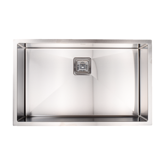 Handmade 1.5mm Stainless Steel Undermount / Topmount Kitchen Sink with Square Waste – 810 x 505 mm