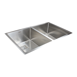 835x505mm Handmade 1.5mm Stainless Steel Undermount / Topmount Kitchen Sink with Square Waste