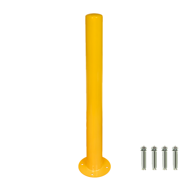 Yellow Heavy Duty Steel Bollard Post