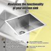 Handmade Stainless Steel Undermount / Topmount Kitchen Laundry Sink with Waste – 510 x 450 mm