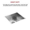 Handmade Stainless Steel Undermount / Topmount Kitchen Laundry Sink with Waste – 510 x 450 mm