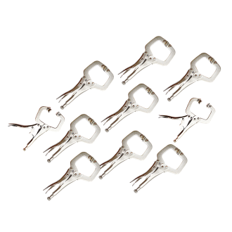 10pc Heavy Duty Steel C-Clamps 6″ Mig Welding Locking Plier Vice Grip