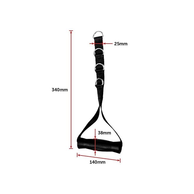 2x Adjustable Nylon Handles