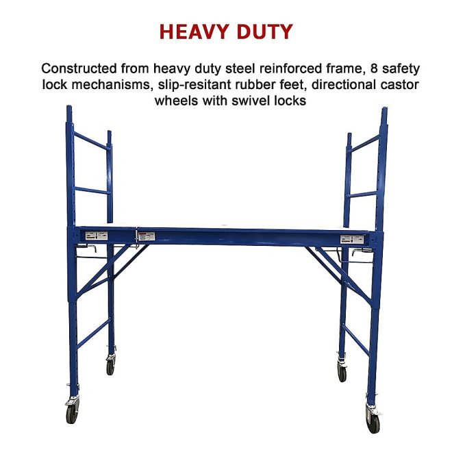 Mobile Safety High Scaffold / Ladder Tool -450KG – Blue