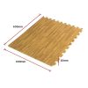 12 Tiles EVA Fitness Home Yoga Gym Interlocking Floor Puzzle Mat – Wood Colour