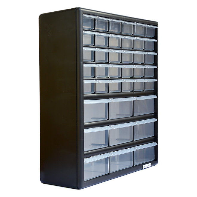 Storage Cabinet Drawers 39 Plastic Tool Box Containers Organiser Cupboard