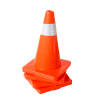 4pcs 45cm Road Traffic Cones Reflective Overlap Parking Emergency Safety Cone