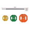 20kg Standard Rubber Coloured Barbell