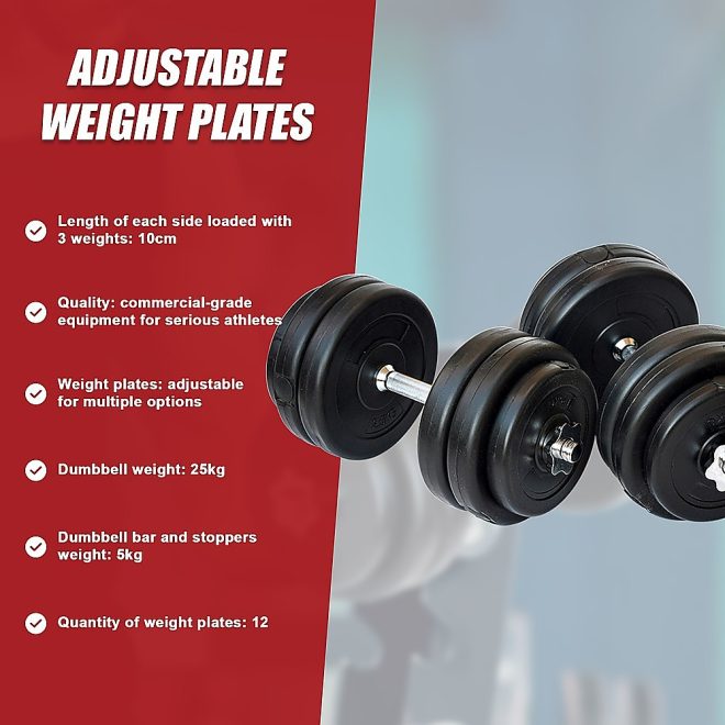 Dumbbell Adjustable Weight Set – 30 KG