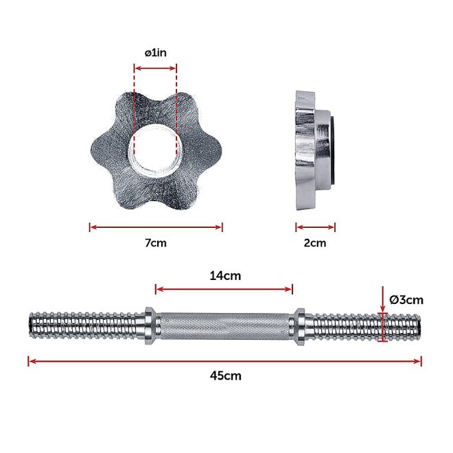 Dumbbell Adjustable Weight Set – 30 KG