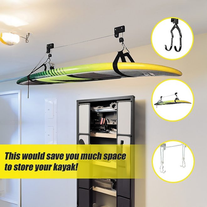 Kayak Hoist Ceiling Rack