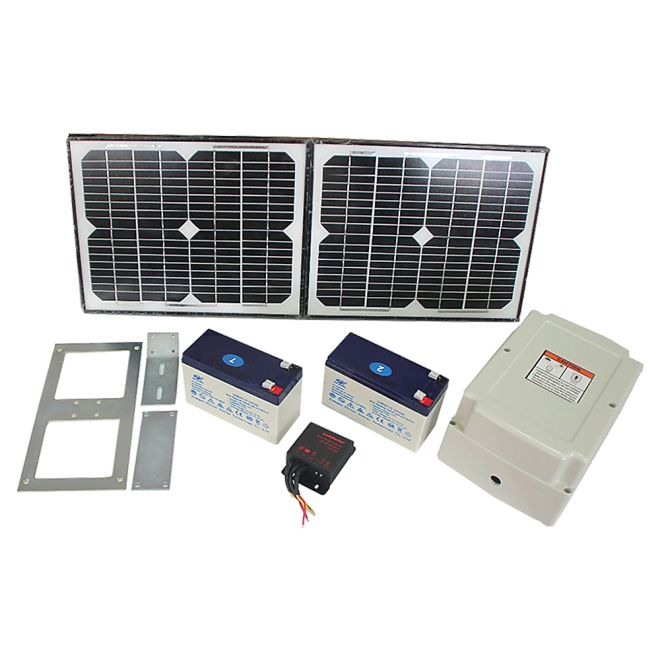 1000KG Solar Double Swing Auto Motor Remote Gate Opener – 20W