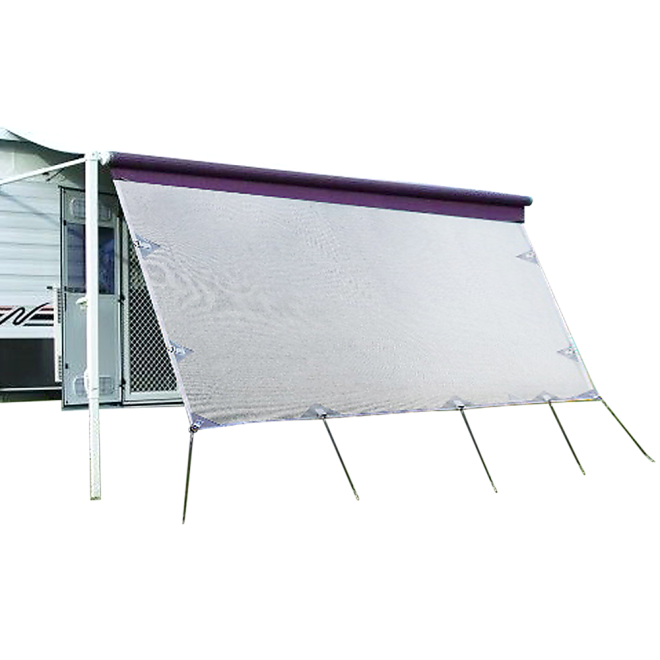 Caravan Privacy Screen Side Sunscreen Sun Shade for 17′ Roll Out Awning – 4.9 x 1.8 M