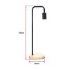 Modern Table lamp Desk Light Timber Base Bedside Bedroom – Black