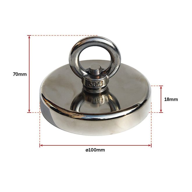 Salvage Strong Recovery Magnet Neodymium Hook – 400 KG