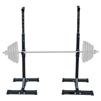 Pair of Adjustable Squat Rack Sturdy Steel Barbell Bench Press Stands GYM/HOME