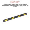 Heavy Duty Rubber Curb Parking Guide Wheel Driveway Stopper Reflective Yellow – 180 cm