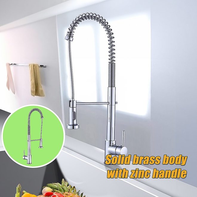 Basin Mixer Pull-Out Kitchen Tap Faucet Laundry Sink