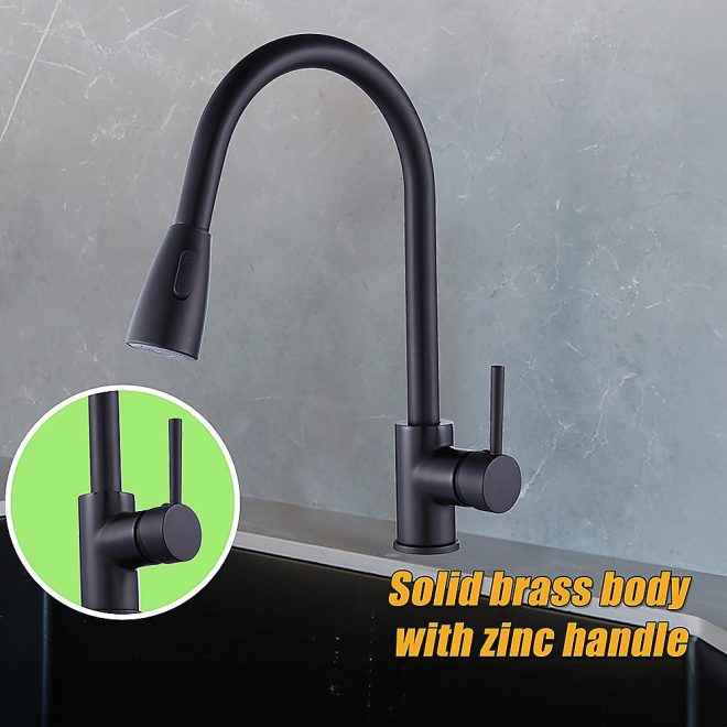 Basin Mixer Tap Faucet -Kitchen Laundry Bathroom Sink. – Black