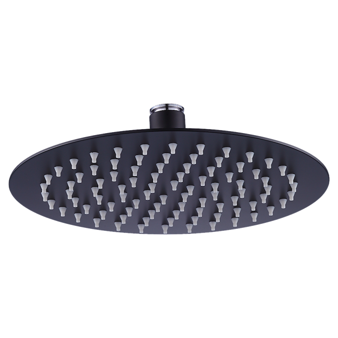 200mm Shower Head Round 304SS Electroplated – Black