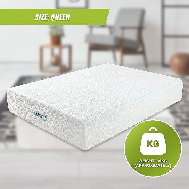 Atoka Mattress 30cm Memory Foam Green Tea Infused CertiPUR Approved – QUEEN