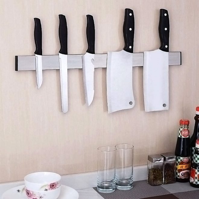 51cm Strong Magnetic Wall Mounted Kitchen Knife Magnet Bar Holder Display Rack Strip