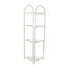 Shower Corner Shelf White Caddy Bathroom Shelves Organiser Bath Storage Rack 4