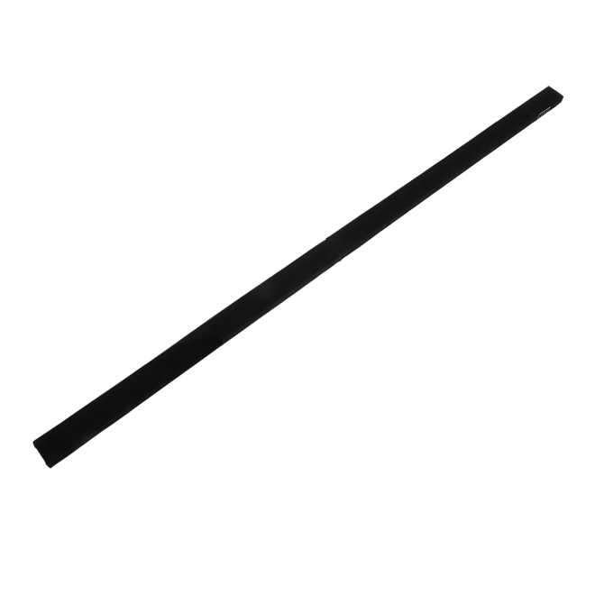 2.4m (8FT) Gymnastics Folding Balance Beam Black Synthetic Suede – Black