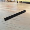 2.4m (8FT) Gymnastics Folding Balance Beam Black Synthetic Suede – Black