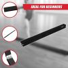 2.4m (8FT) Gymnastics Folding Balance Beam Black Synthetic Suede – Black