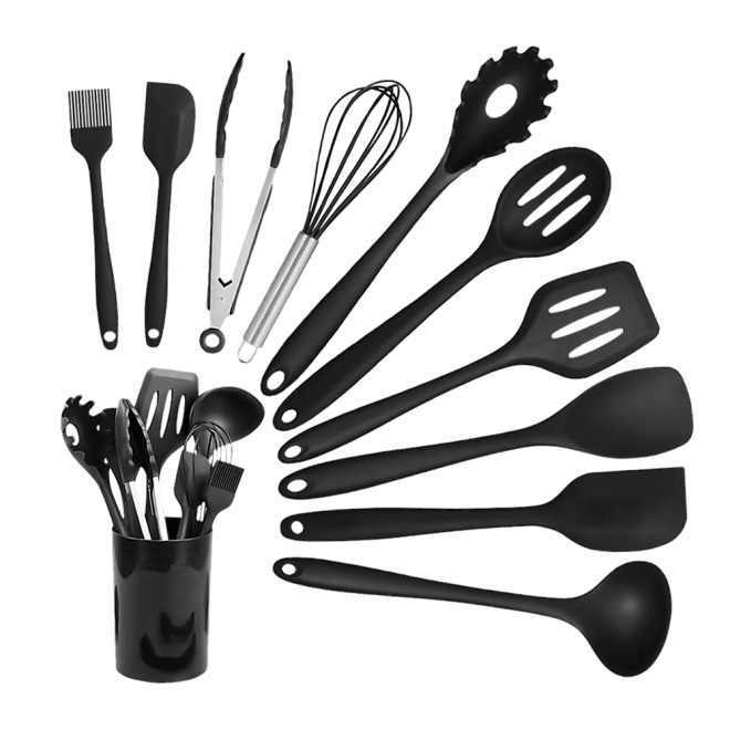 11pcs Kitchen Utensil Set Silicone Heat-Resistant Non-Stick Kitchen Utensils kit