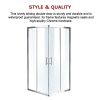 Sliding Door Nano Safety Glass Shower Screen By Della Francesca – 800 x 800 mm, Chrome