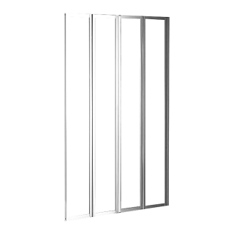 4 Fold Folding Bath Shower Screen Door Panel 1000 x 1400mm